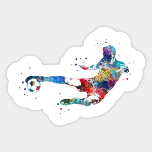 Male Soccer Player Sticker